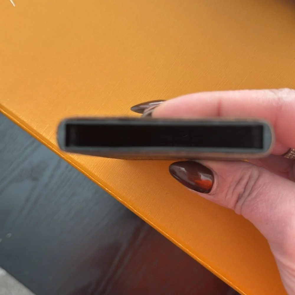 Brown Card Holder(upcycled) - holds up to 8 cards